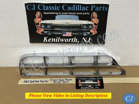OEM 1967 Cadillac Deville Calais Fleetwood Commercial Chassis LEFT DRIVER SIDE FRONT BUMPER GRILL #1487633